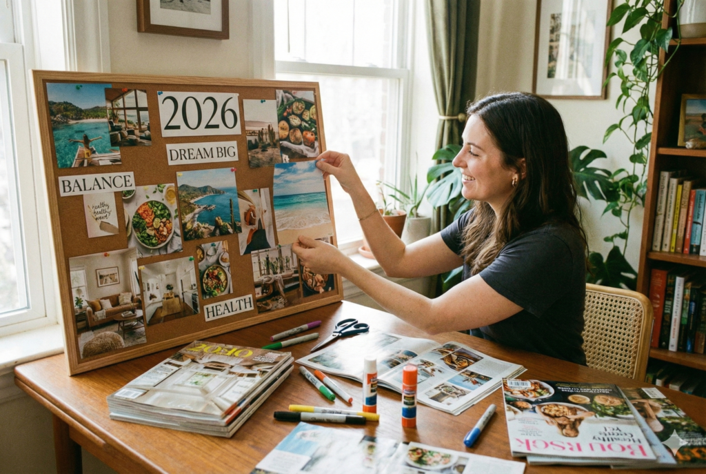 Dicas para criar um Vision Board: 7 Passos para Manifestar seus Sonhos em 2026
